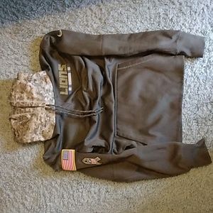 Detroit Lions Salute to Service NFL Men's Hoodie